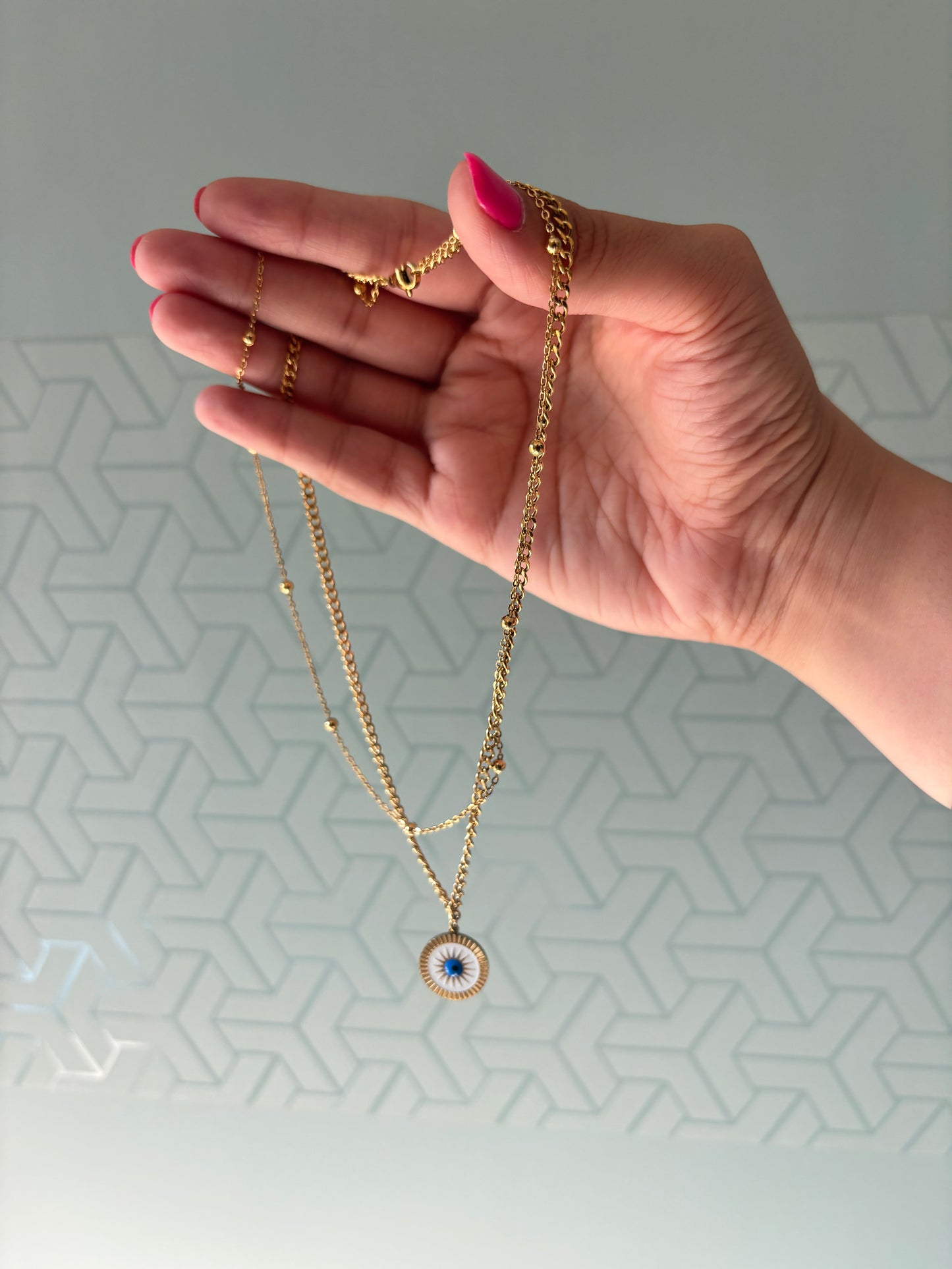 Evil Eye Layered Necklace