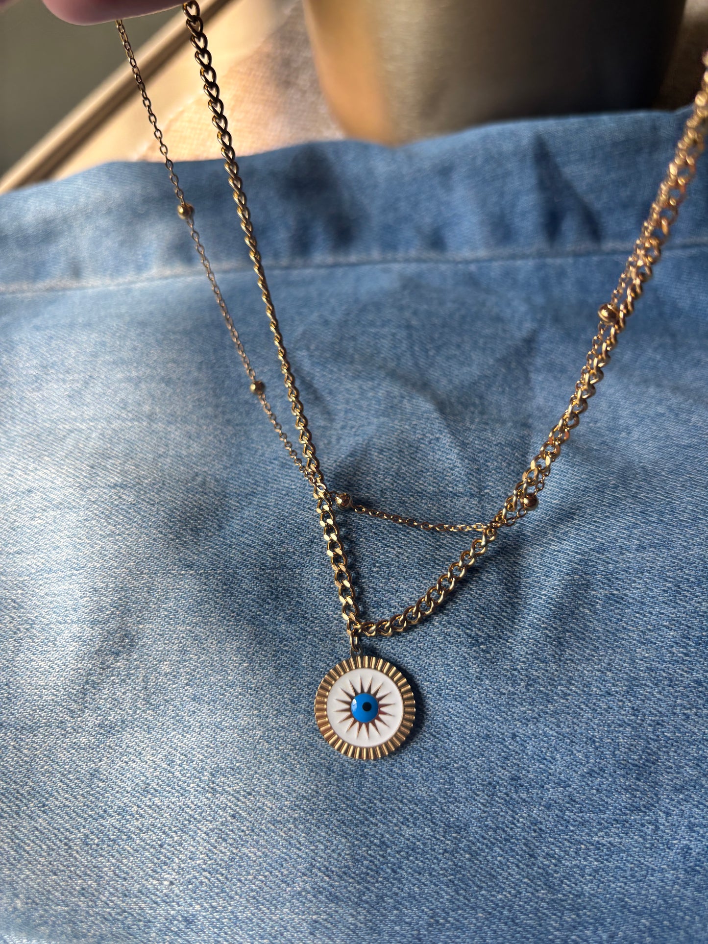 Evil Eye Layered Necklace