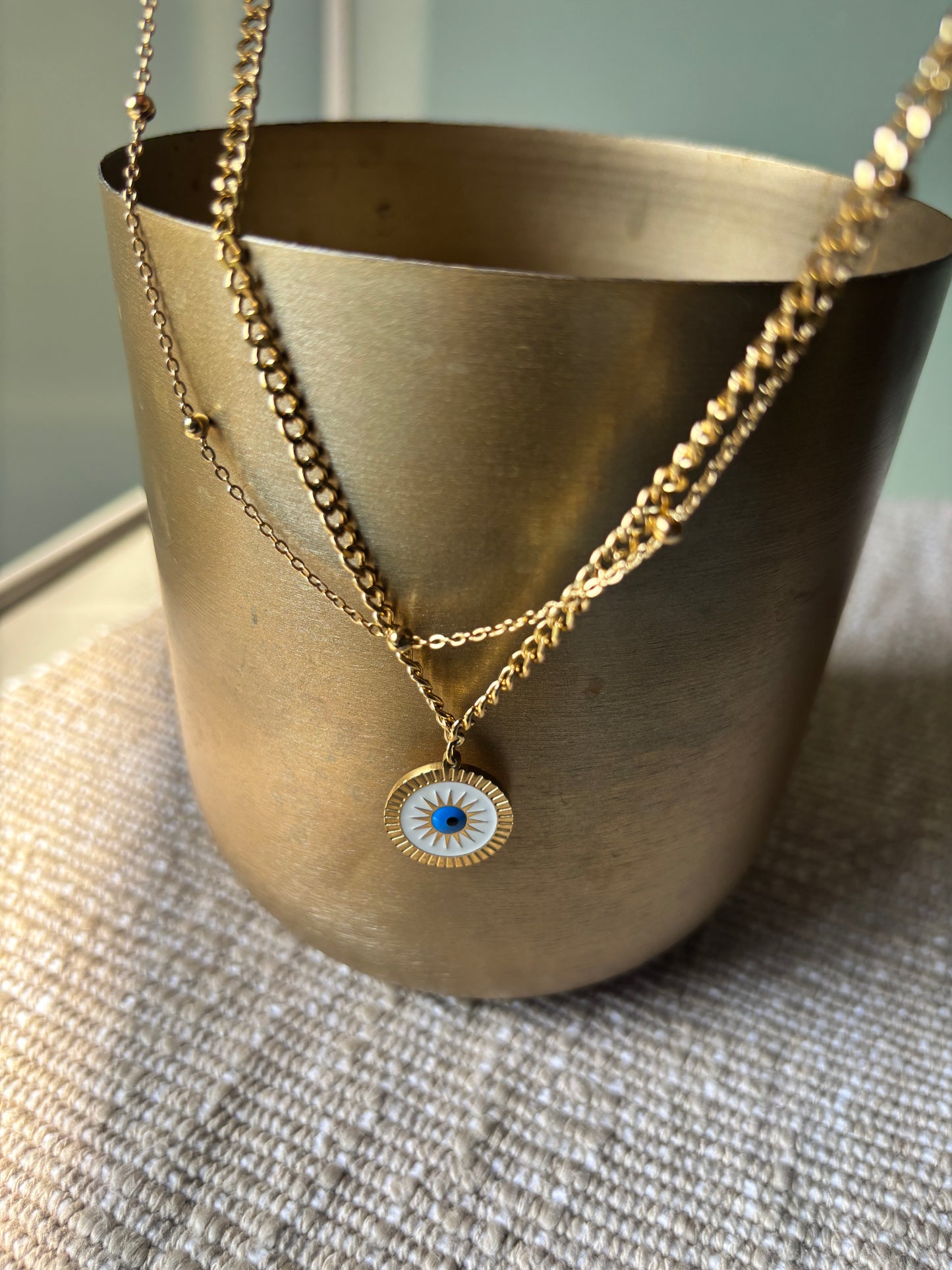 Evil Eye Layered Necklace