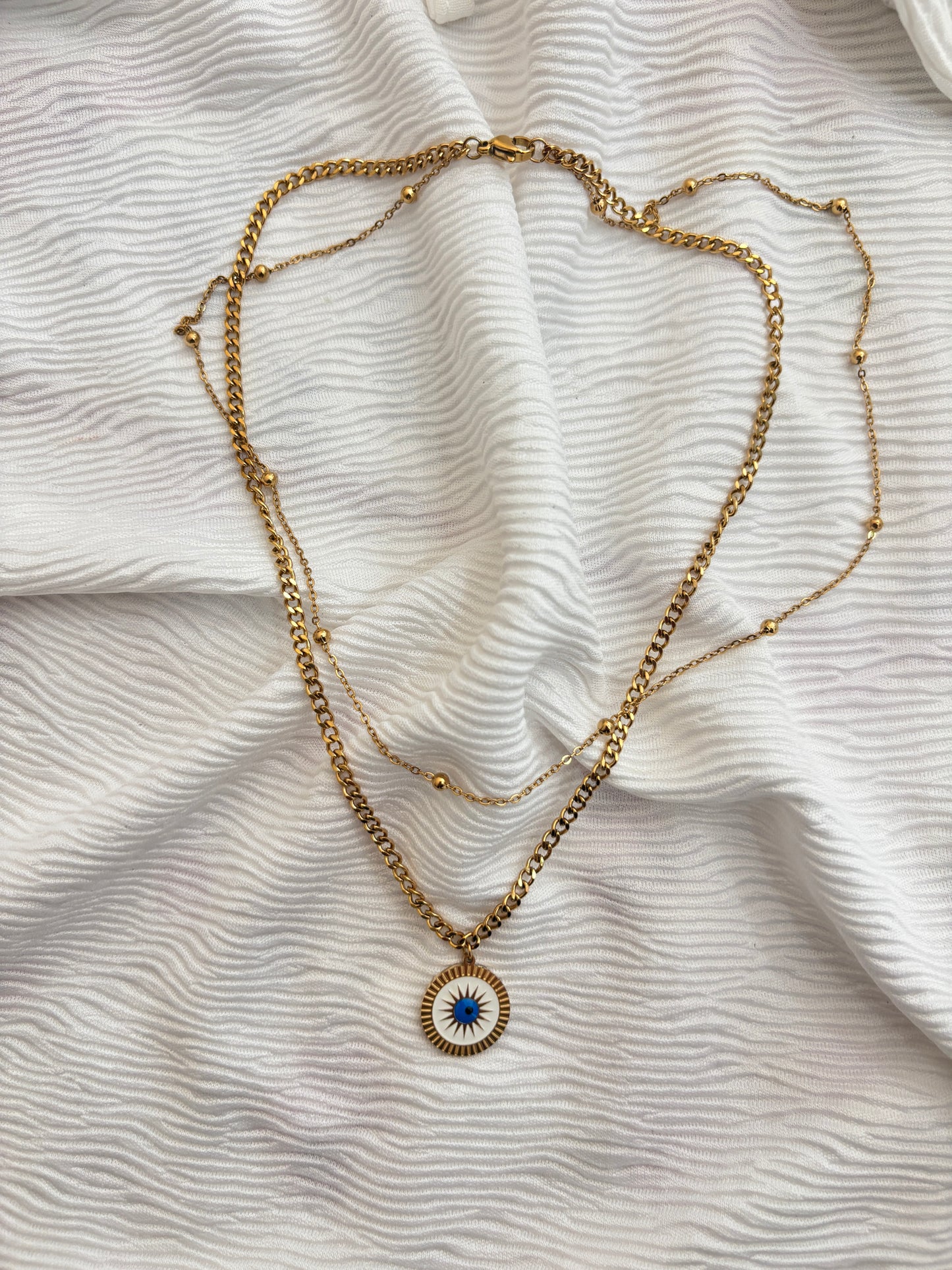 Evil Eye Layered Necklace