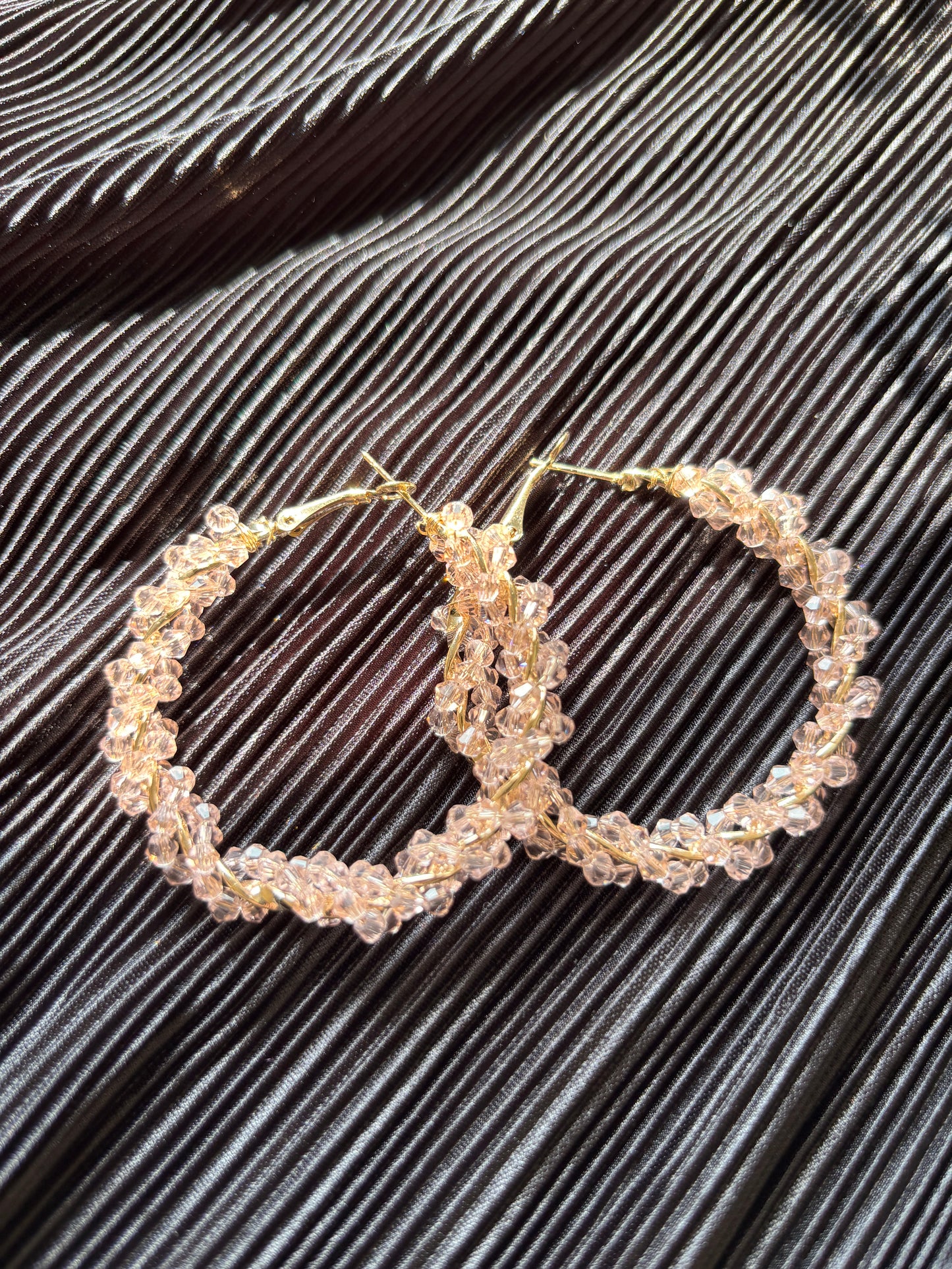 Beaded Hoops