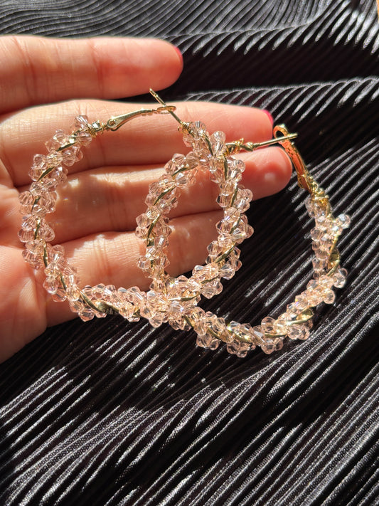 Beaded Hoops
