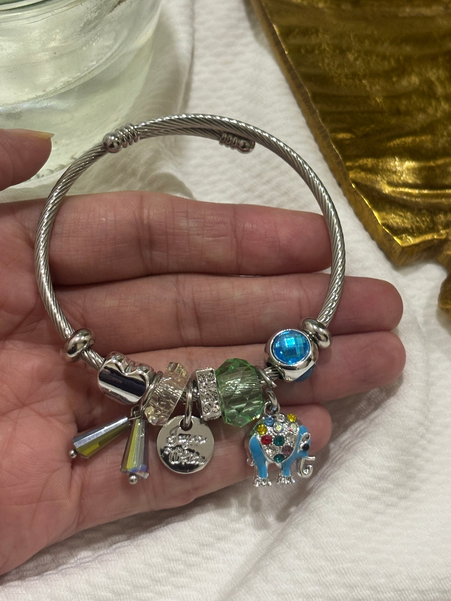 Blue Elephant Pandora Bracelet
