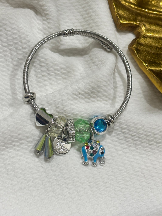 Blue Elephant Pandora Bracelet