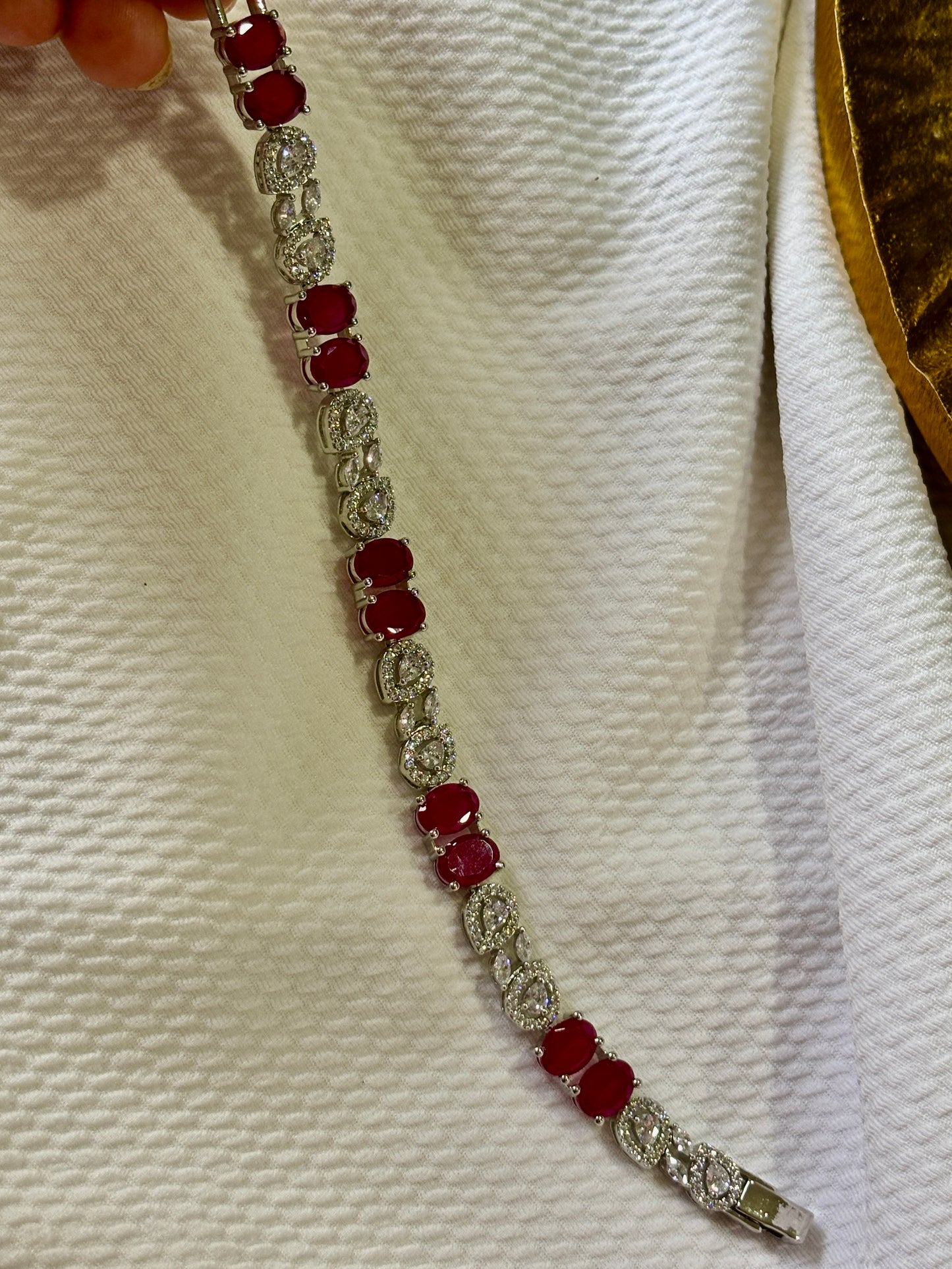 Rosy Ruby Tennis Bracelet