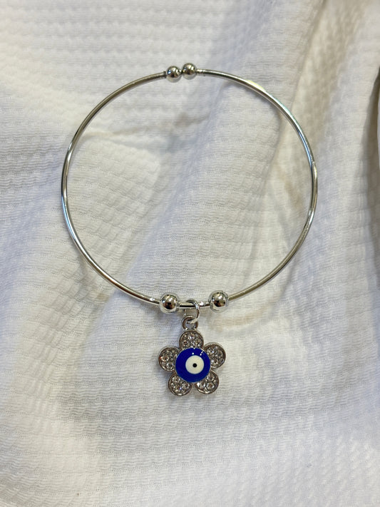 Evil Eye Flower Bracelet