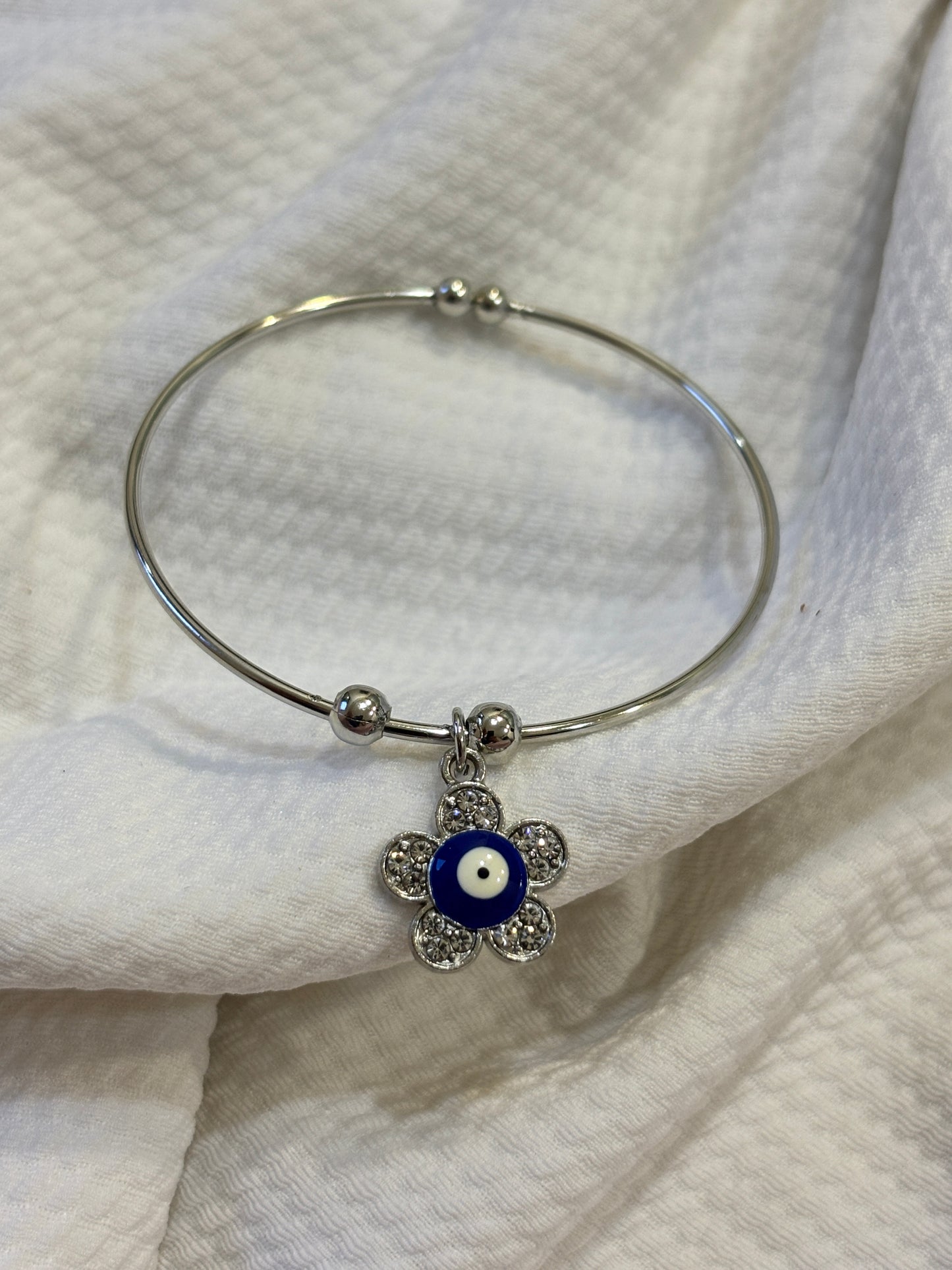 Evil Eye Flower Bracelet
