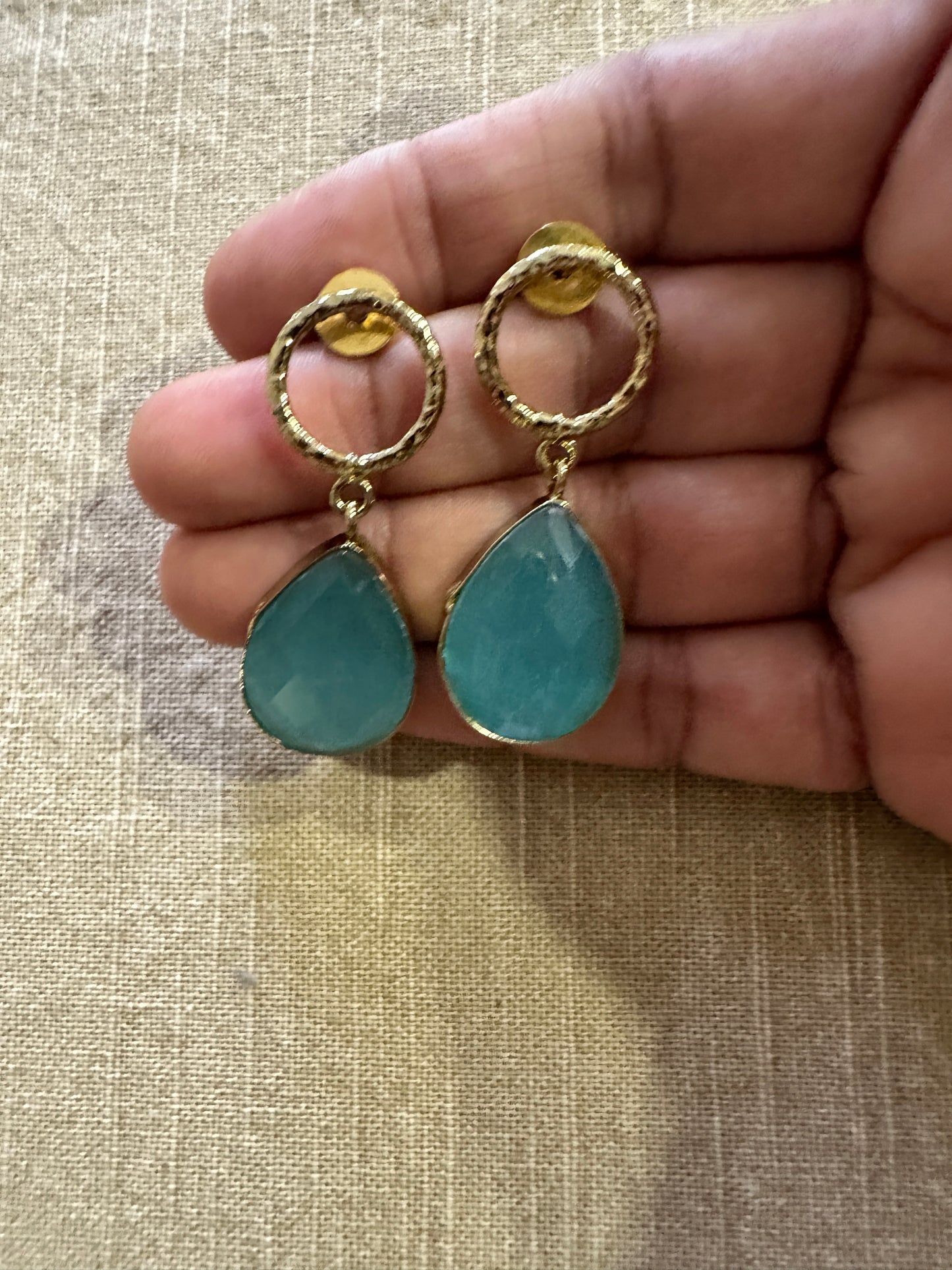 Phiroza Stone Necklace set with earrings