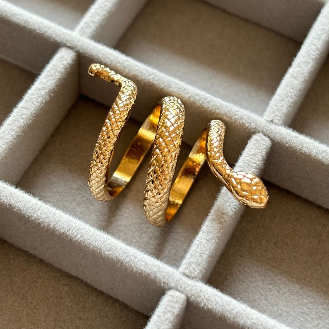 Golden Snake Ring