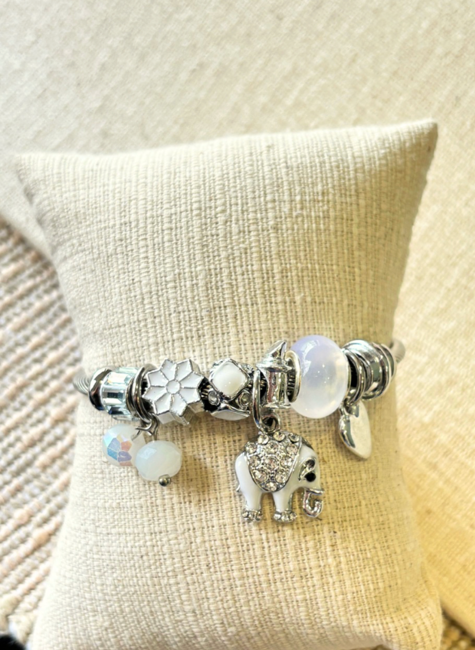 White Elephant Pandora Bracelet