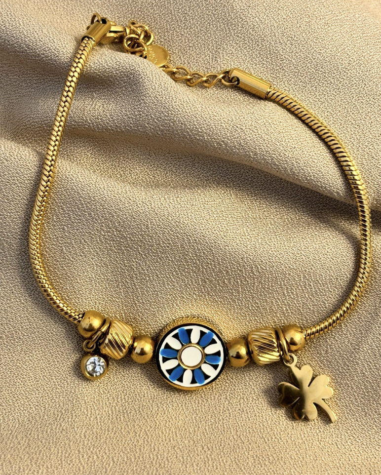 Evil Eye Chain Charm Bracelet