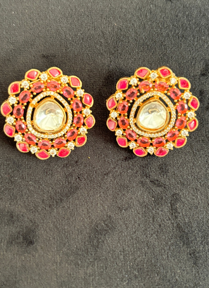 Ruby Red Earrings
