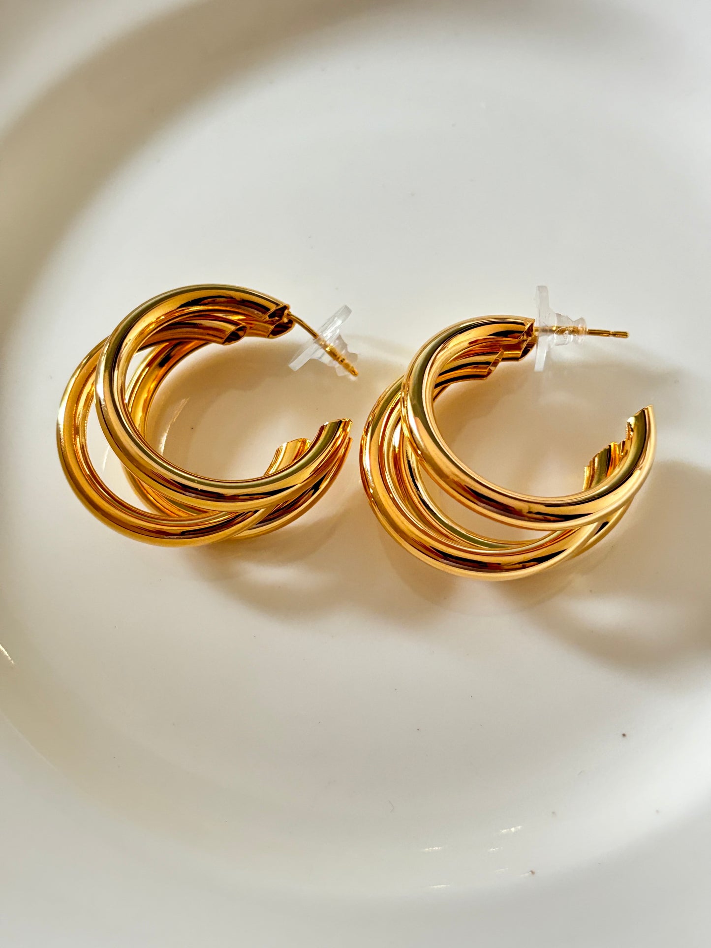 Triple Loop Earrings