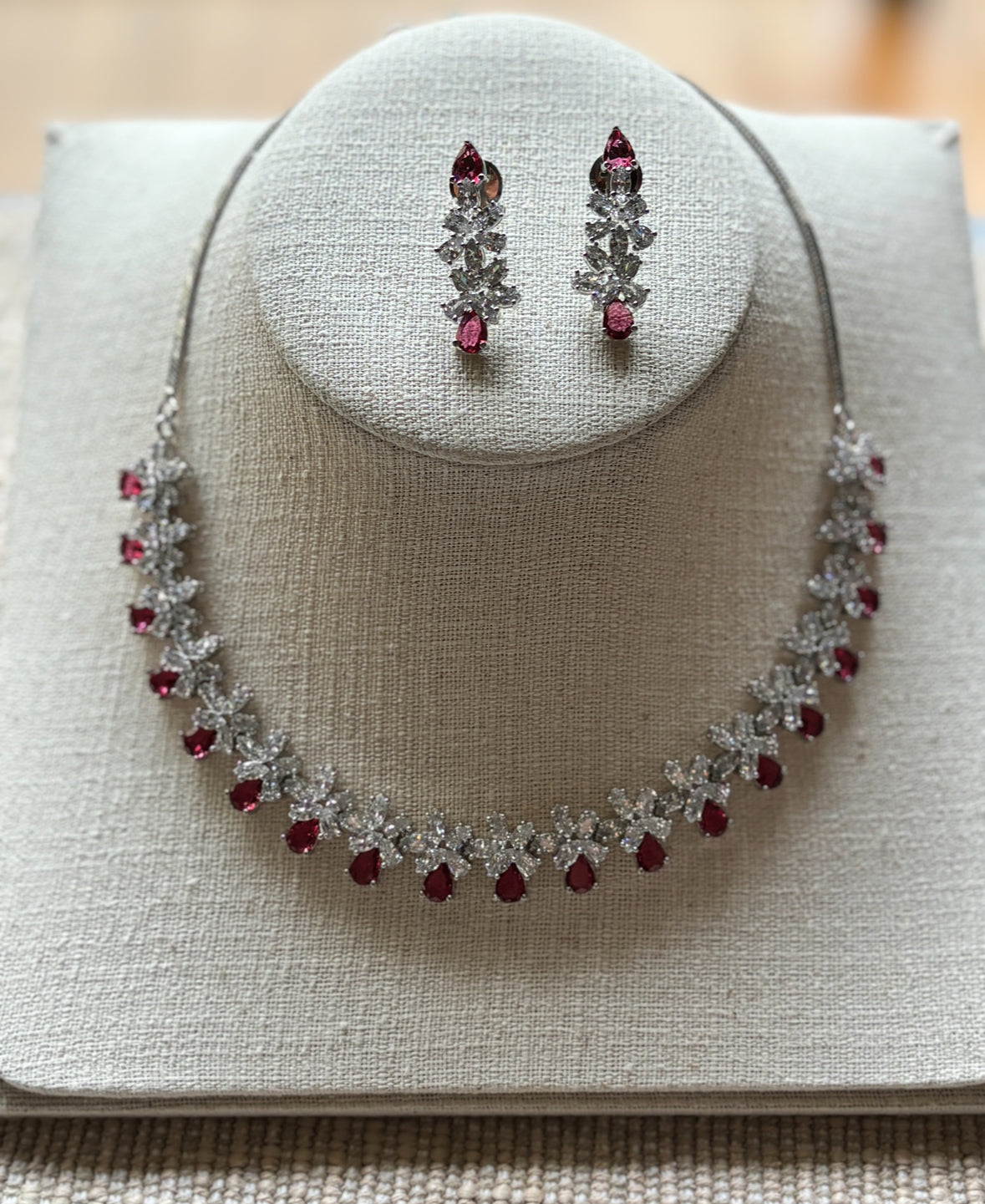 Ruby Necklace Set