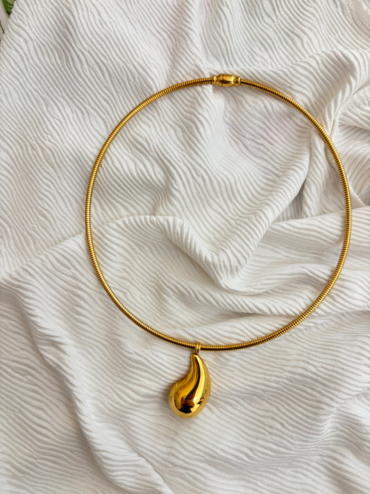 Tear Drop Chain Necklace