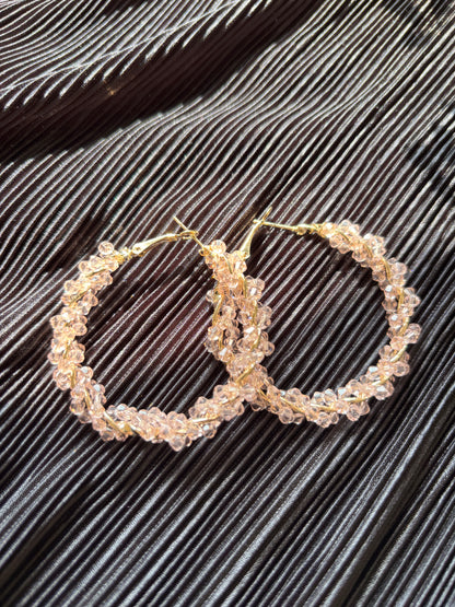 Beaded Hoops