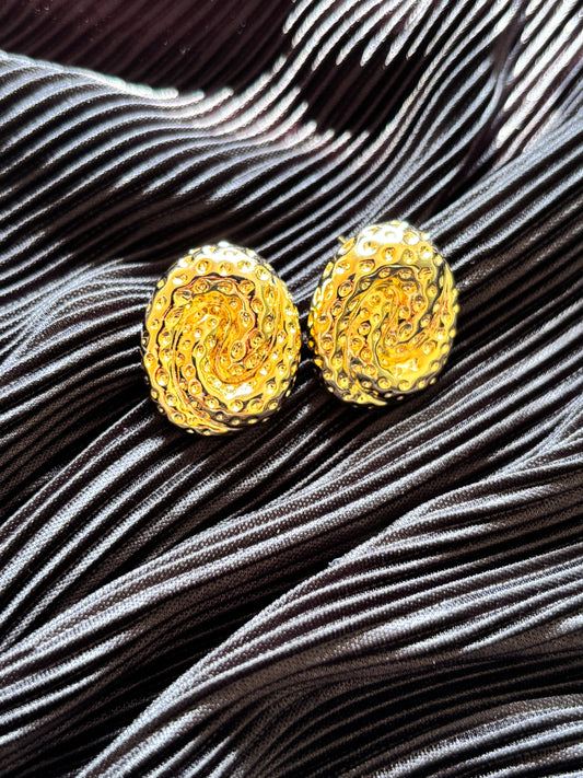 Oval Spring Earrings