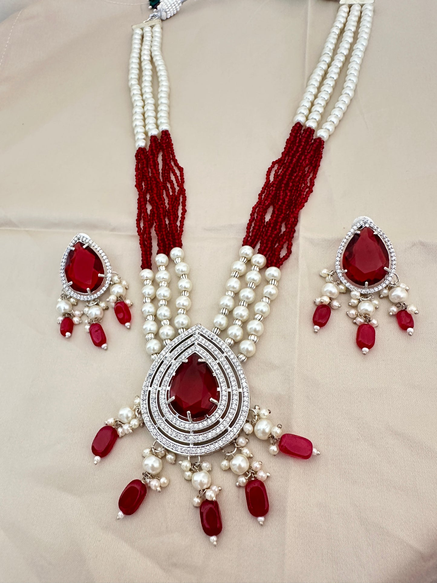 Ruby Pendant  set