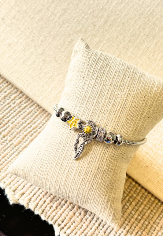 Yellow Pandora Bracelet