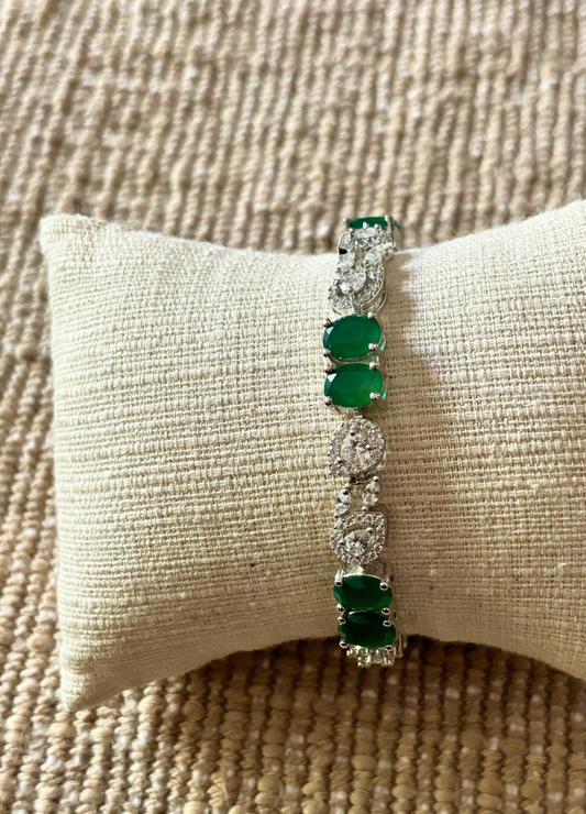 Darpan Emerald Tennis Bracelet