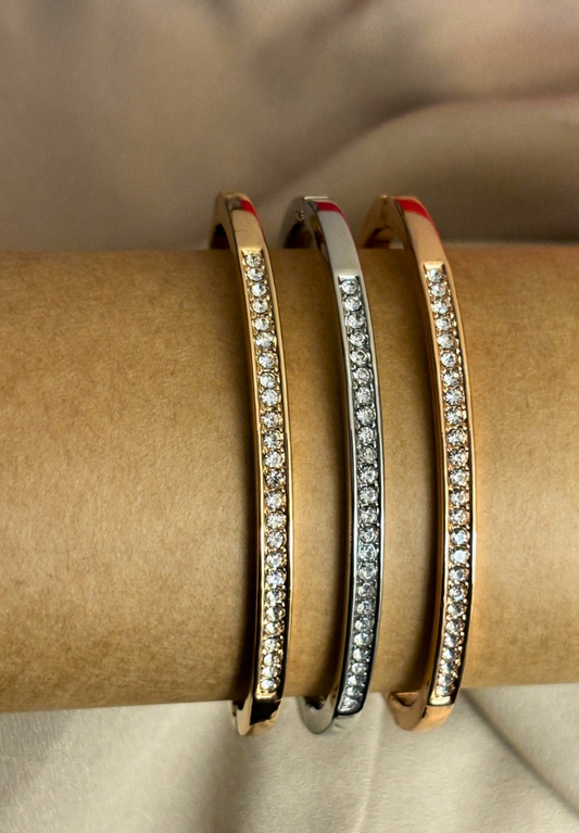 Diamond Line Bracelet Set of 3