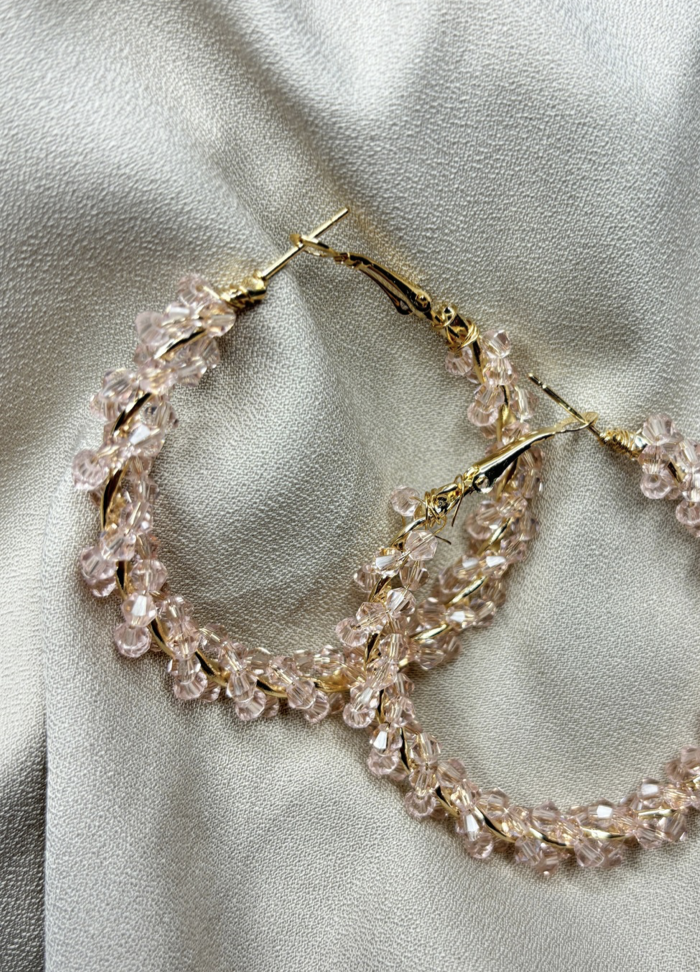 Beaded Hoops