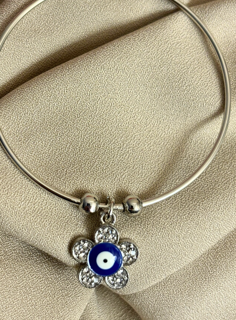 Evil Eye Flower Bracelet