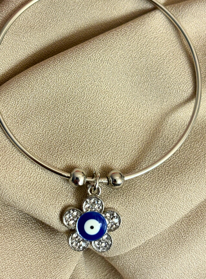 Evil Eye Flower Bracelet