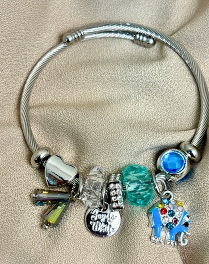 Blue Elephant Pandora Bracelet