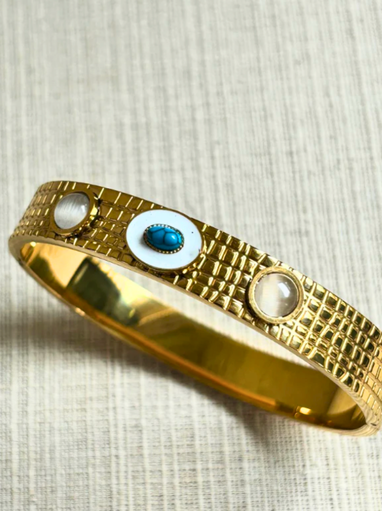 Evil Eye Textured bracelet