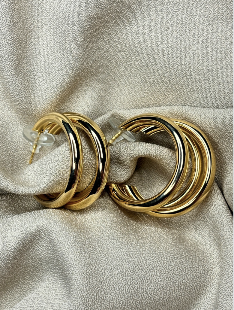 Triple Loop Earrings