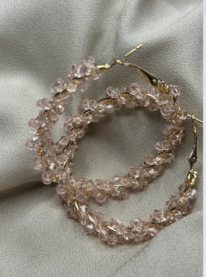 Beaded Hoops