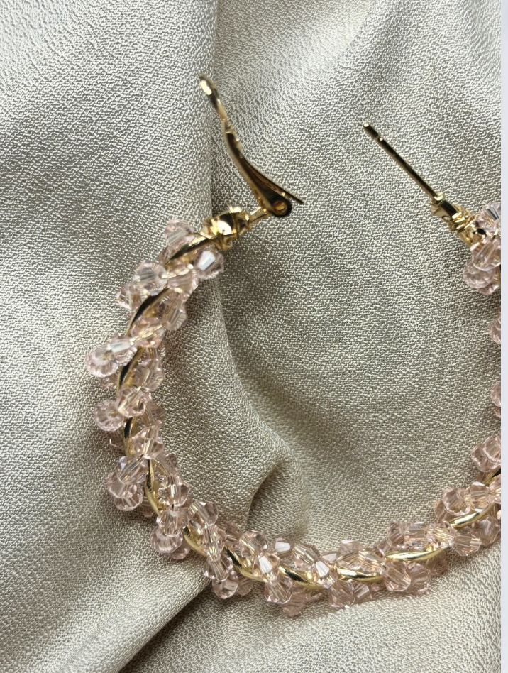 Beaded Hoops