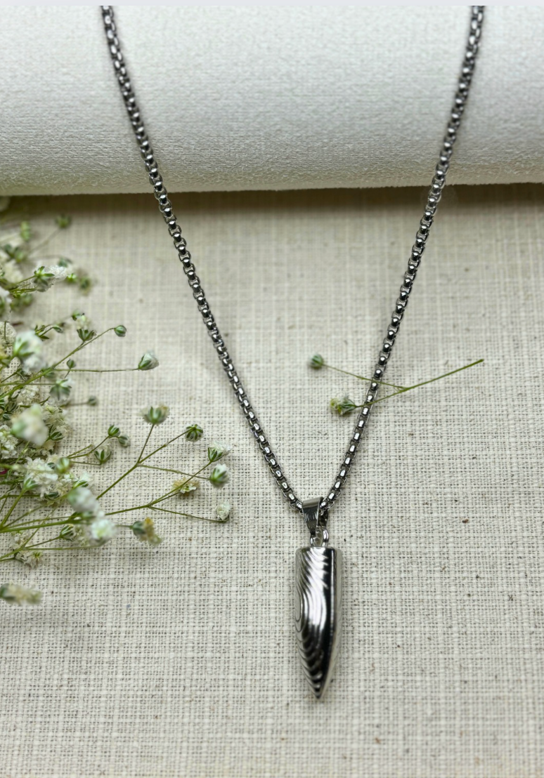 Mens Bullet Pendant Chain