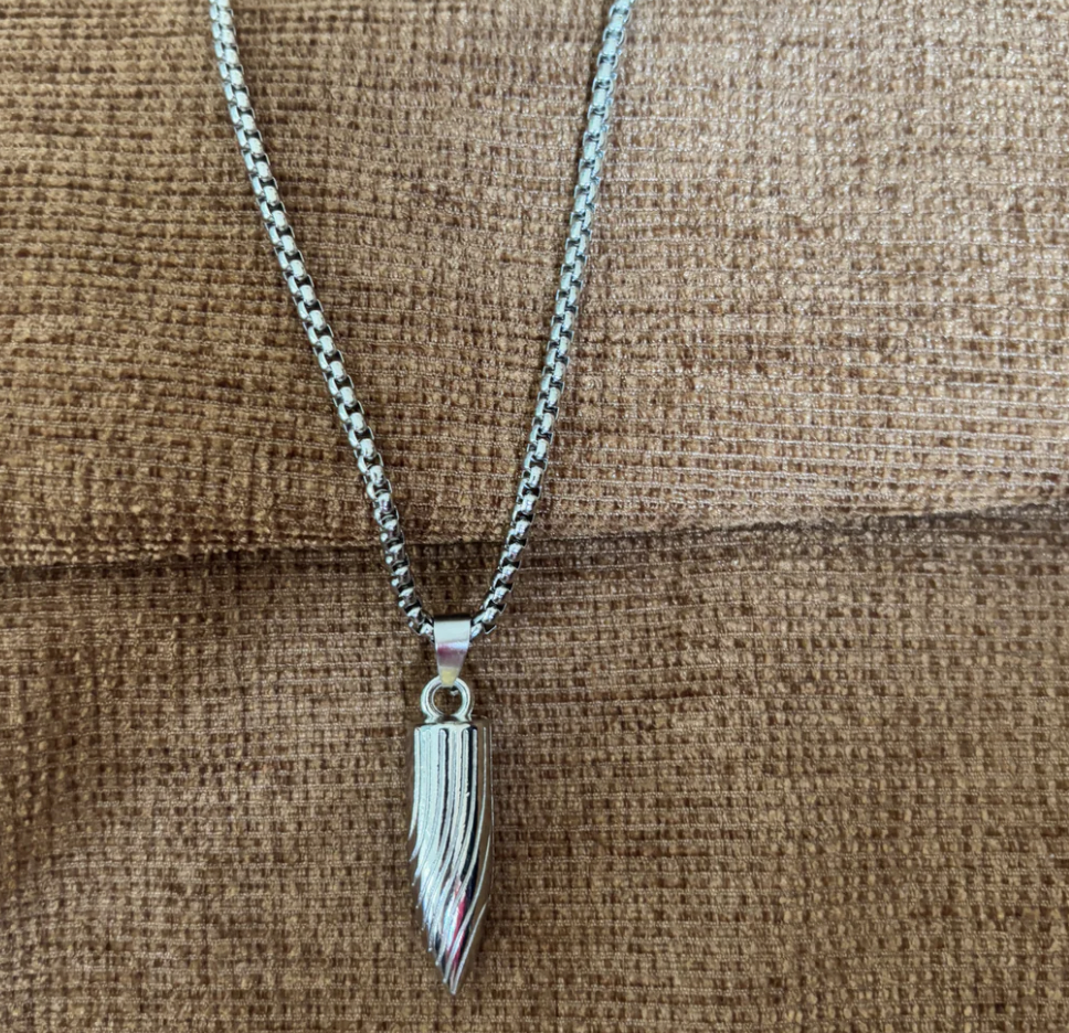 Mens Bullet Pendant Chain