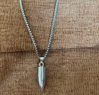 Mens Bullet Pendant Chain