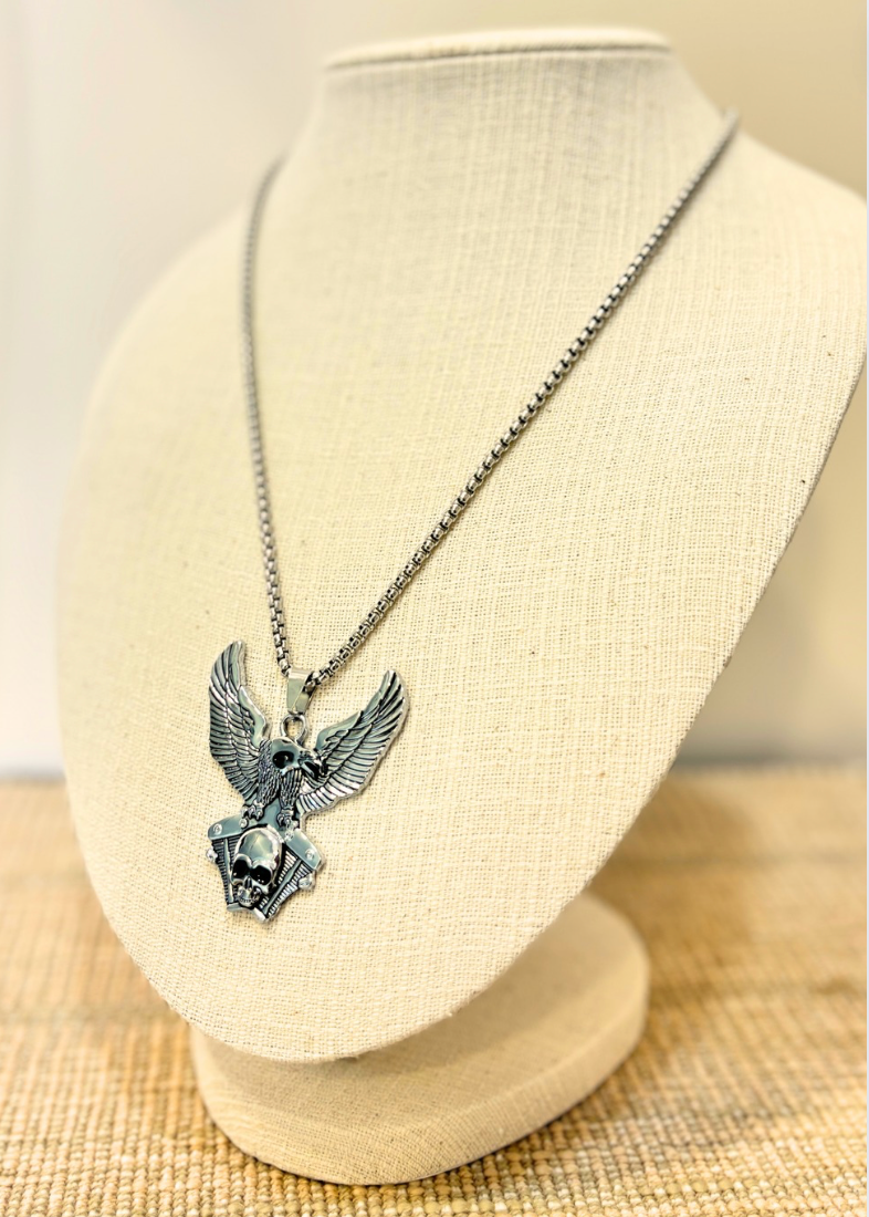 Eagle Skull Pendant